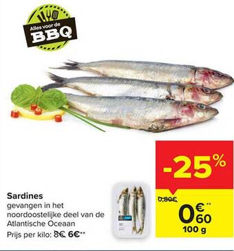 Carrefour Sardines aanbieding