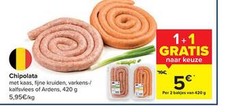 Carrefour Chipolata aanbieding