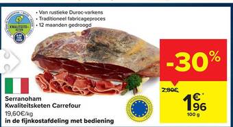 Carrefour Serranoham aanbieding