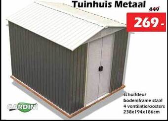 Tuinhuis metaal