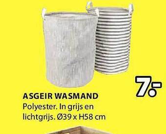 Jysk Asgeir wasmand aanbieding
