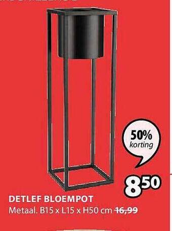 Jysk Detlef bloempot aanbieding
