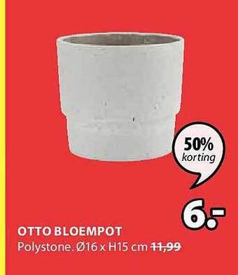 Jysk Otto bloempot aanbieding