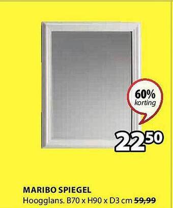 Jysk Maribo spiegel aanbieding
