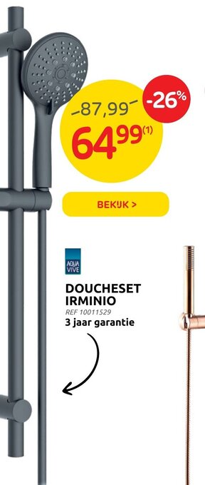 Brico Aqua vive doucheset irminio REF 10011529 aanbieding