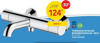 Brico Aqua vive thermostatische badmengkraan sele REF 10040590 aanbieding