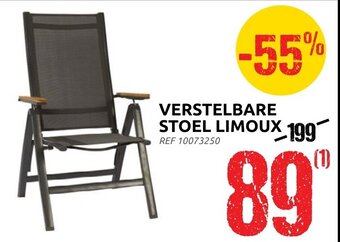 Brico Verstelbare stoel limoux REF 10073250 aanbieding