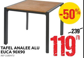 Brico Tafel analee alu euca 90x90 REF 5580473 aanbieding