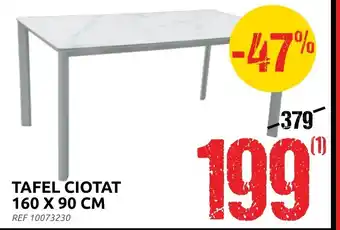 Brico Tafel ciotat 160x90CM REF 10073230 aanbieding