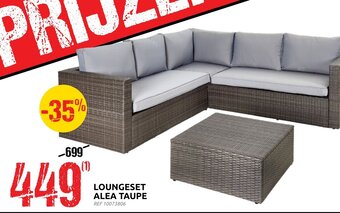Brico Loungeset alea taupe REF 10073806 aanbieding