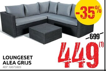 Brico Loungeset alea grijs REF 10073805 aanbieding