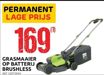 Brico Grasmaaier op batterij brushless REF 10075844 aanbieding