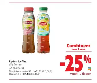 Colruyt Lipton Ice Tea Mint & Watermeloen 33 cl aanbieding