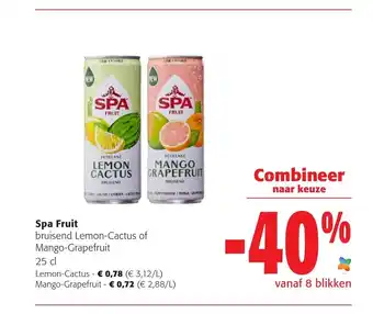 Colruyt Spa Fruit Mango-Grapefruit aanbieding