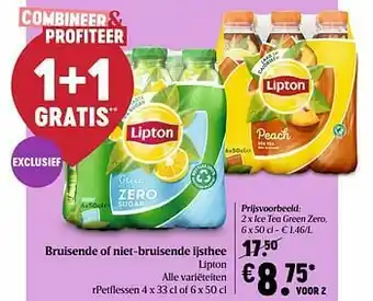 Delhaize Ice tea green zero aanbieding