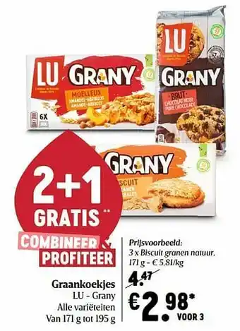 Delhaize Biscuit granen natuur aanbieding