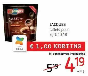 Spar Colruyt Jacques callets puur aanbieding