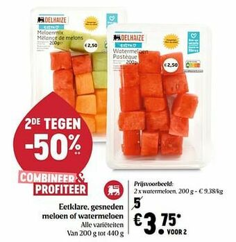 Delhaize Watermeloen aanbieding