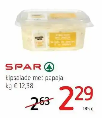 Kipsalade met papaja