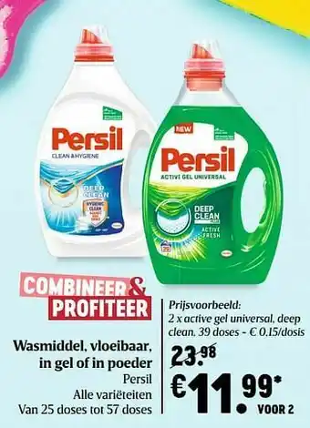 Delhaize Active gel universal deep clean aanbieding