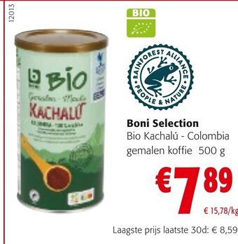 Colruyt Boni Selection Bio Kachalu - Colombia Gemalen Koffie 500g aanbieding