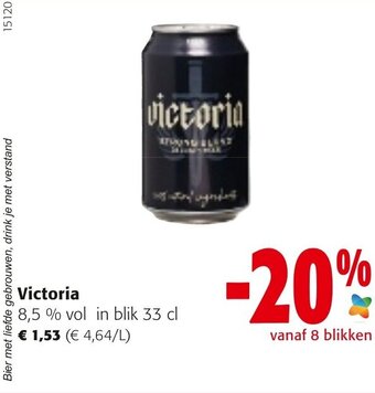Colruyt Victoria 8,5% Vol in Blik 33cl aanbieding