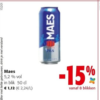 Colruyt Maes 5,2% Vol in Blik 50cl aanbieding
