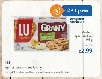 OKay LU Moelleux appel-abrikoos 195g aanbieding