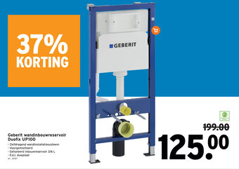 GAMMA Geberit wandinbouwreservoir Duofix UP100 aanbieding