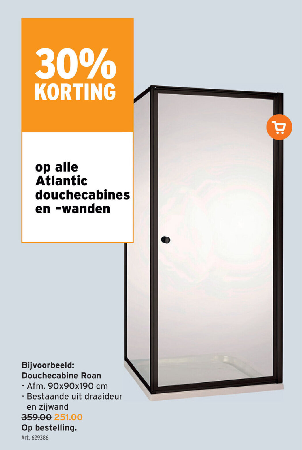 Douchecabine Roan promotie bij GAMMA