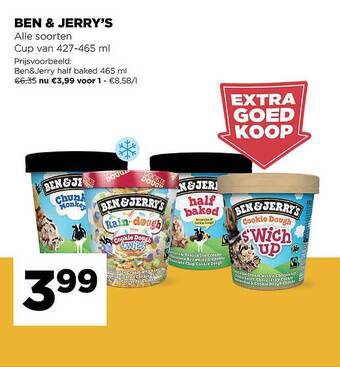 Jumbo Ben & jerry's aanbieding