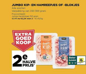 Jumbo Jumbo kip- en hamreepjes of -blokjes aanbieding