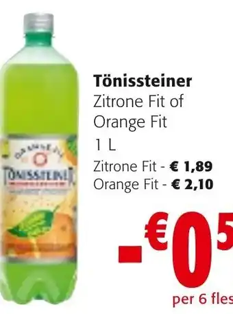 Colruyt Tonissteiner Orange Fit 1L aanbieding
