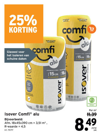 GAMMA Isover Comfi alu aanbieding