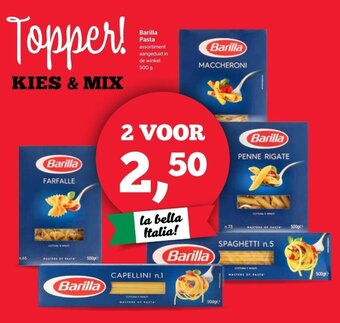 Spar Barilla Pasta aanbieding