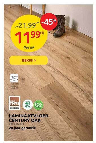 Brico Laminaatvloer century oak aanbieding