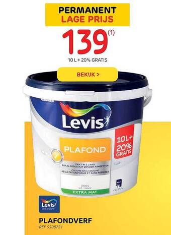 Brico Levis plafondverf aanbieding