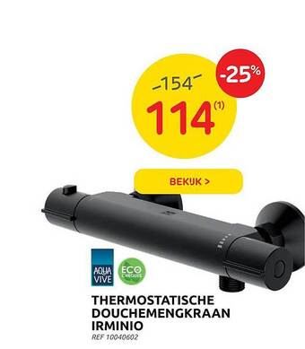 Brico Aqua vive thermostatische douchemengkraan irminio aanbieding