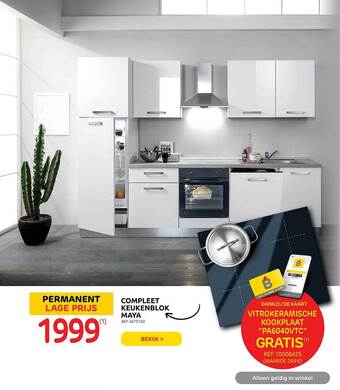 Brico Compleet keukenblok maya aanbieding