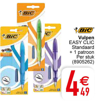 Cora Bic vulpen easy clic standaard + 1 patroon (8905262) aanbieding