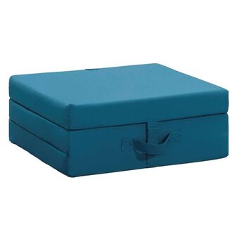 Leen Bakker Opvouwbare matras rumba - blauw - 70x190x9 cm aanbieding