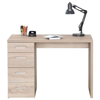 Leen Bakker Bureau daan - eikenkleur - 74x110x60 cm aanbieding