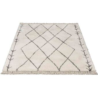 Leen Bakker Tapijt boho - crème/grijs - 160x230 cm aanbieding