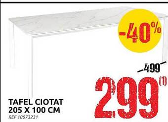 Brico Tafel ciotat 205 x 100 cm aanbieding