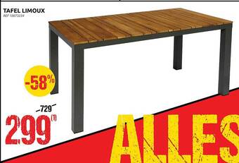 Brico Tafel limoux aanbieding