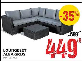 Brico Loungeset alea grijs aanbieding