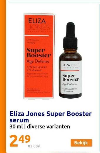Action Eliza jones super booster serum aanbieding
