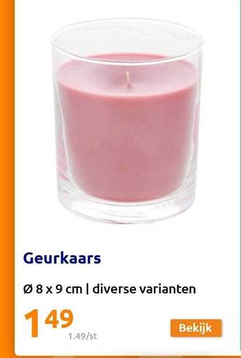 Action Geurkaars aanbieding