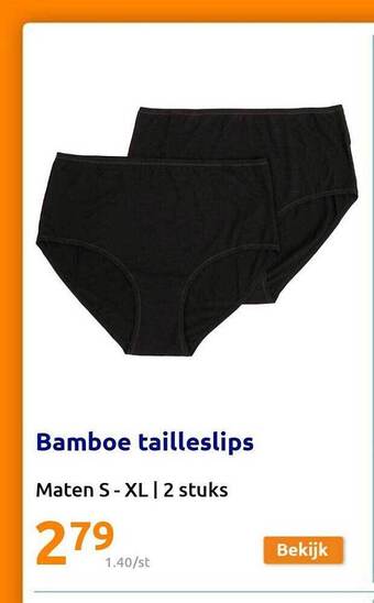 Action Bamboe tailleslips aanbieding