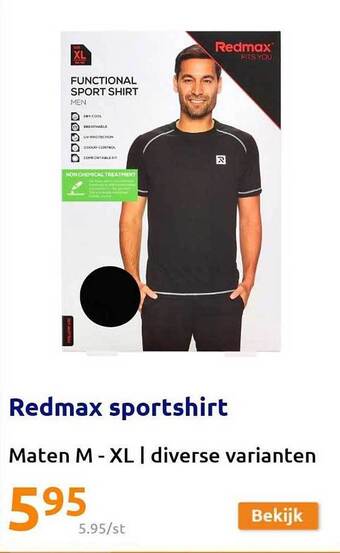 Action Redmax sportshirt aanbieding